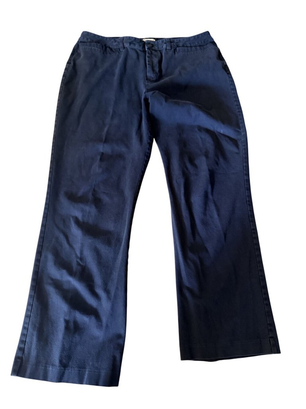 Coldwater Creek Womens Black Natural Fit Stretch Pants Size 16 Cotton Blend